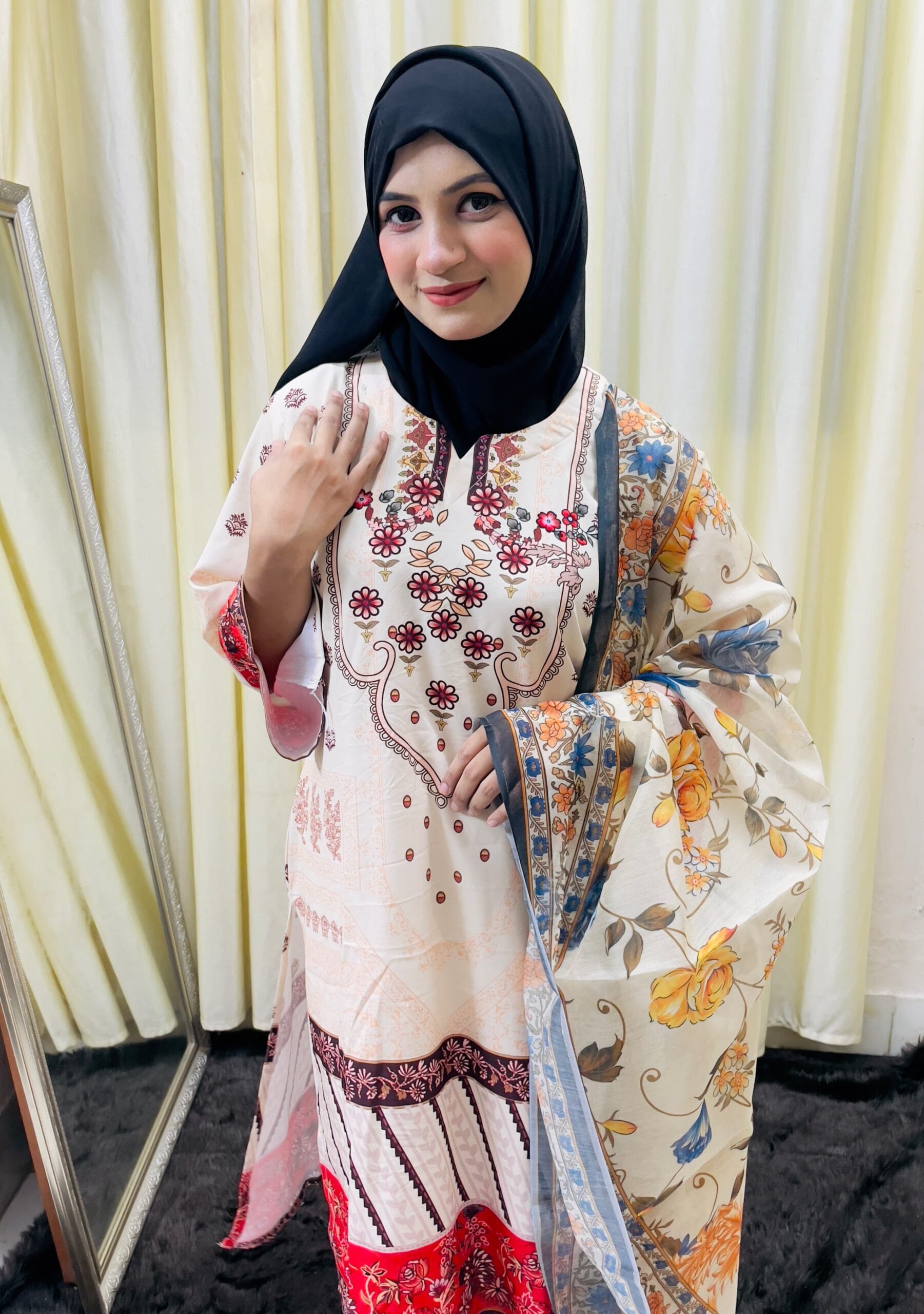 IMG-20250914-WA0041 Dubai soft silk-দুবাই সফট সিল্কের টুঁ পিস - Image 1